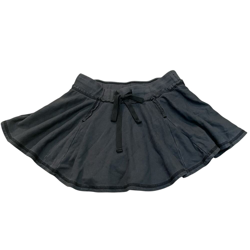 Our From Under Lived In Skort Medium Gray Terry Grunge Loungewear Sporty Casual